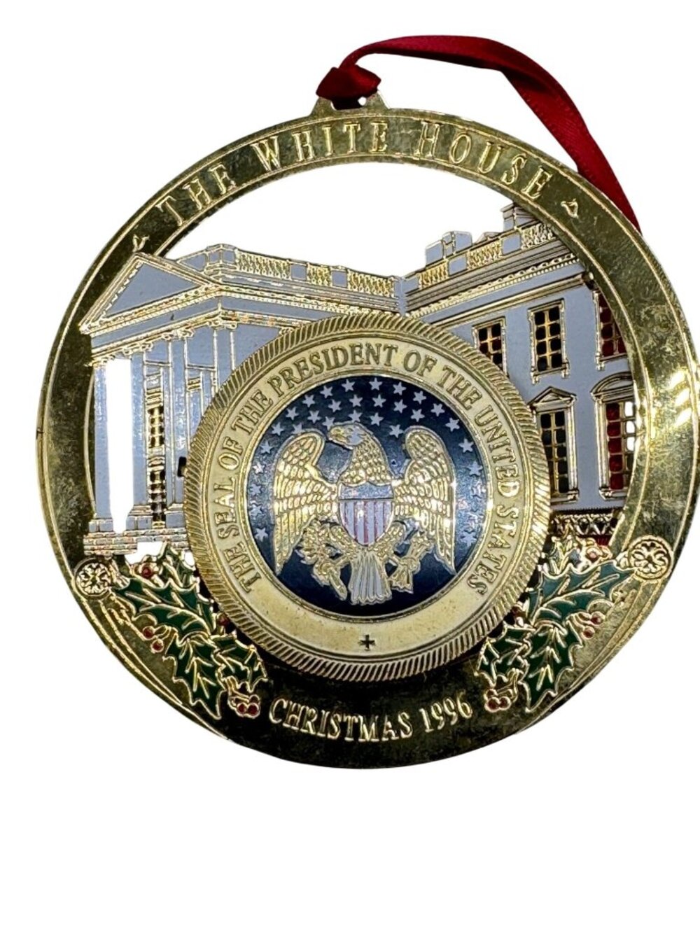 The White House Historical Association 1996 Christmas Ornament READ